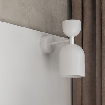 Nowoczesny kinkiet japandi biały Supuru